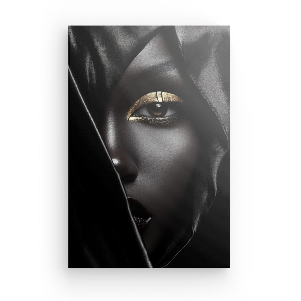 Wandbild Wohnzimmer Mysteriöser Goldblick