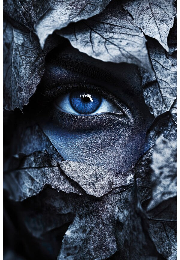 Wandbild Blau Mystischer Blick