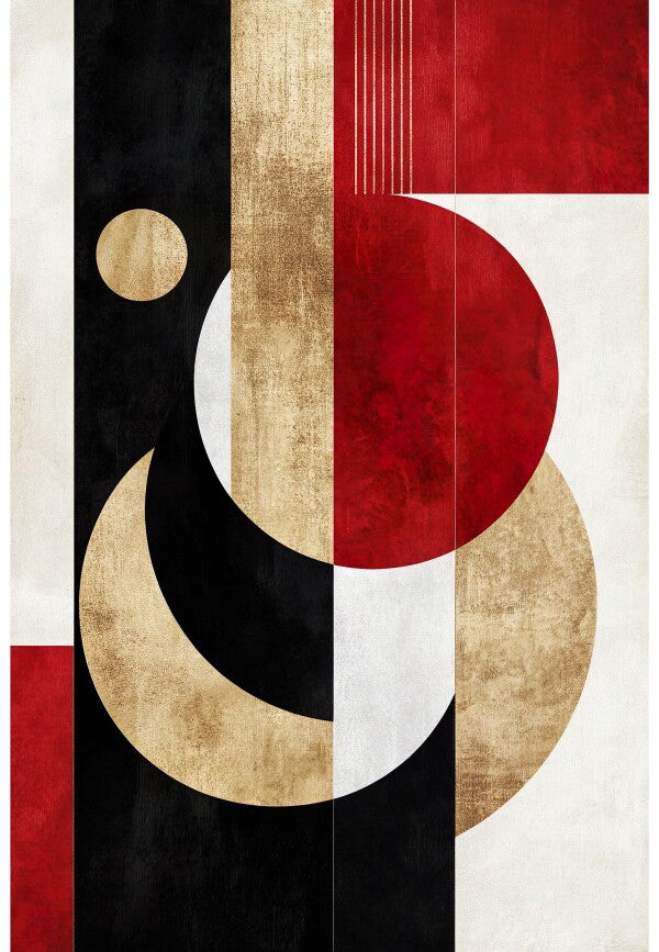 Wandbild Wohnzimmer Abstrakt Rot