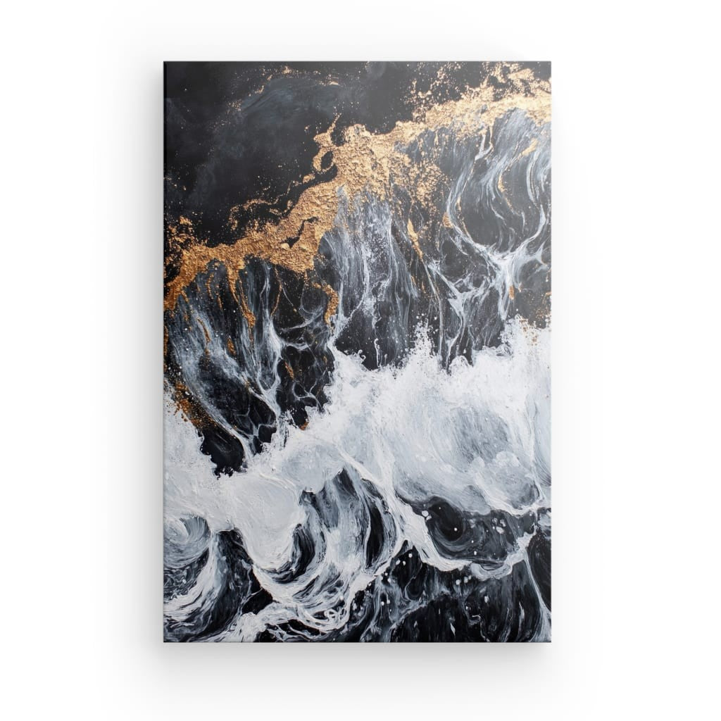 Wandbild Abstrakt Nachtwelle