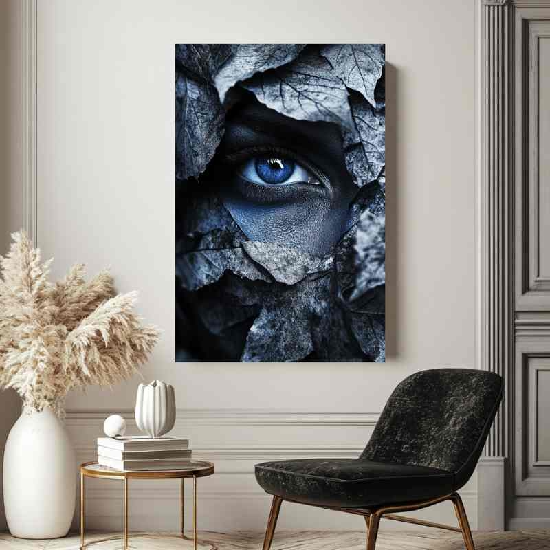 Wandbild Blau Mystischer Blick