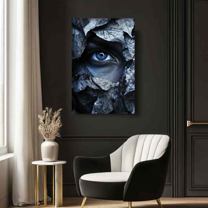 Wandbild Blau Mystischer Blick