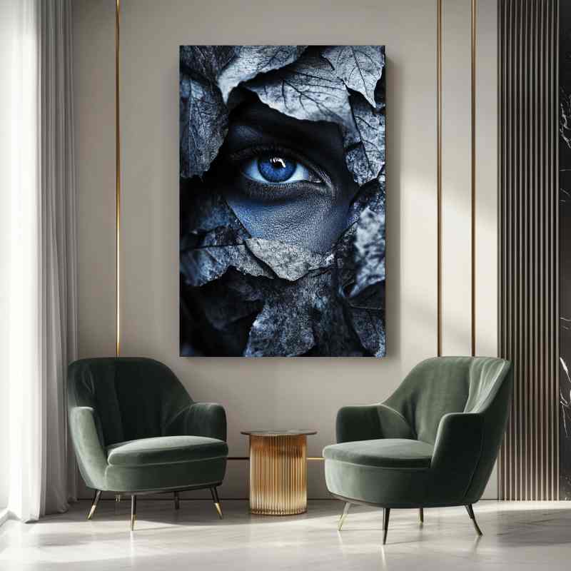 Wandbild Blau Mystischer Blick