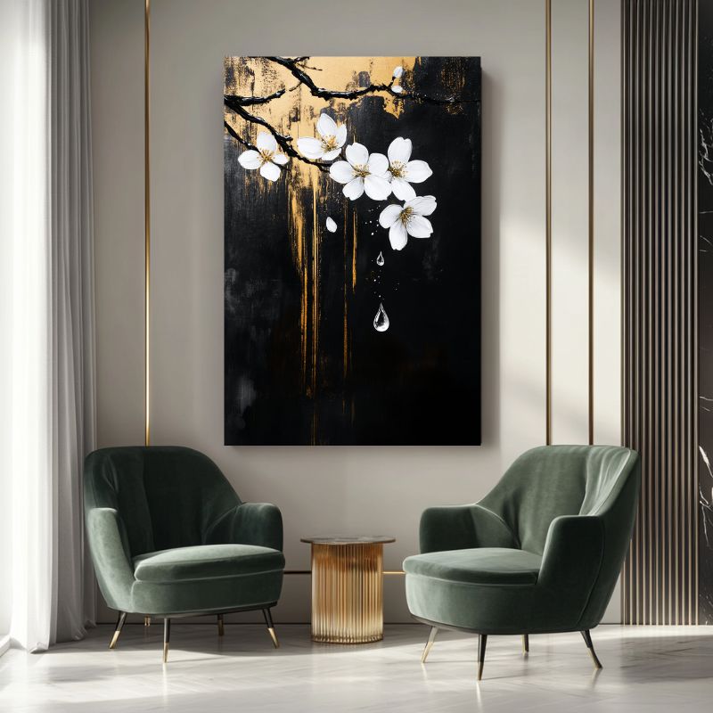 Wandbild Modern Kirschblüten