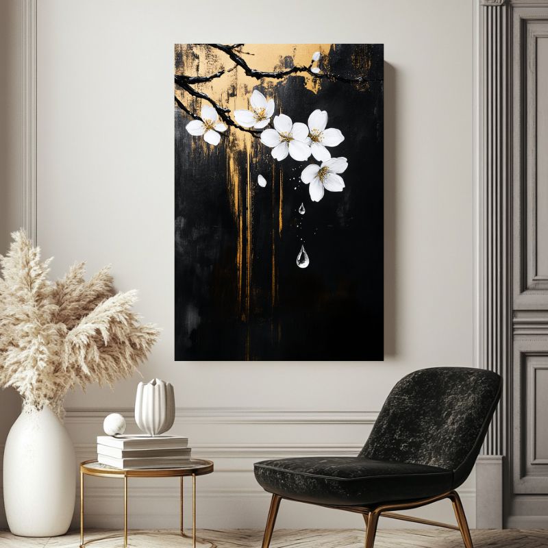 Wandbild Modern Kirschblüten