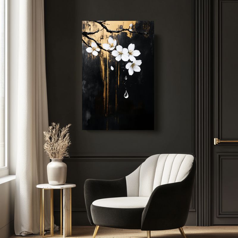Wandbild Modern Kirschblüten