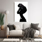 African Profile Black & White Canvas