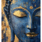 Wandbild Wohnzimmer Blauer Buddha