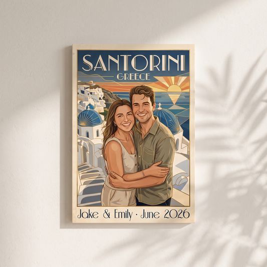 Custom Vintage Travel Canvas