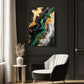 Wandbild Abstrakt Grün und Gold