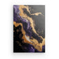 Wandbild Abstrakt Violett und Gold