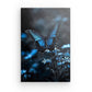 Wandbild Blau Leuchtender Schmetterling