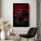 Wandbild Elefant Rote Dämmerung