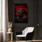 Wandbild Elefant Rote Dämmerung