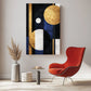 Wandbild Wohnzimmer Abstrakt Blau
