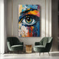 Wandbild Wohnzimmer Farbenfroher Blick
