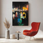 Wandbild Wohnzimmer Nächtlicher Hafen