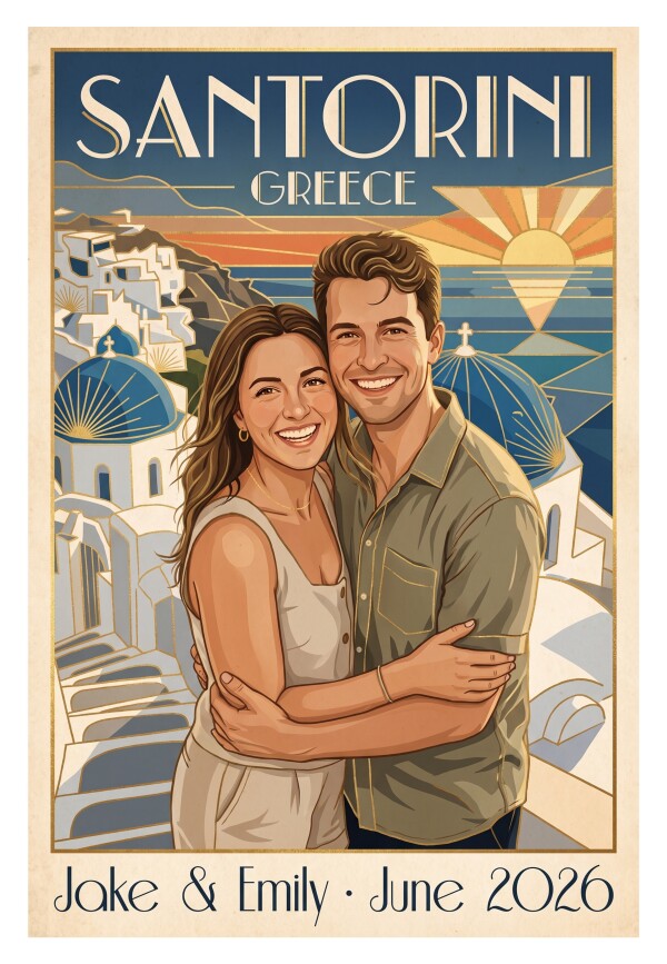 Custom Vintage Travel Poster