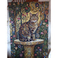 Custom Cat Portrait Canvas – Art Nouveau Style